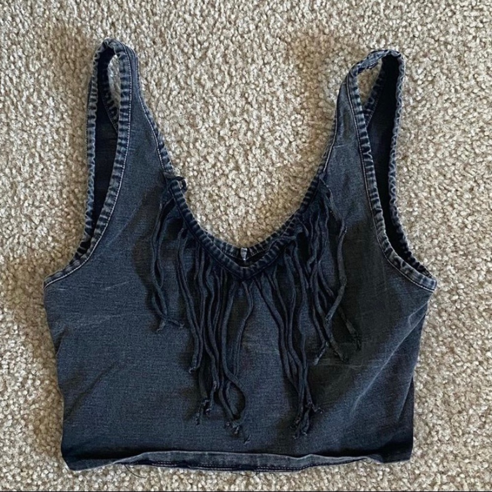 fringe crop top